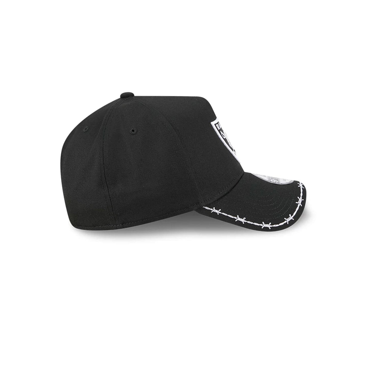 Pictured is this MLB Barb Visor Las Vegas Raiders 9FORTY A-Frame cap in black. 6