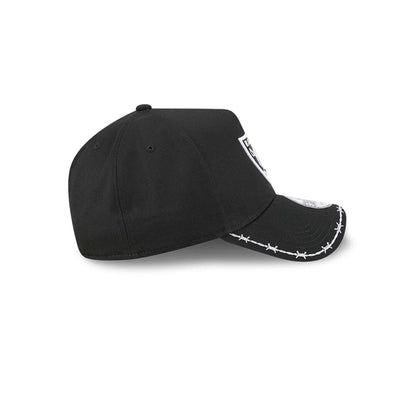 Pictured is this MLB Barb Visor Las Vegas Raiders 9FORTY A-Frame cap in black. 6