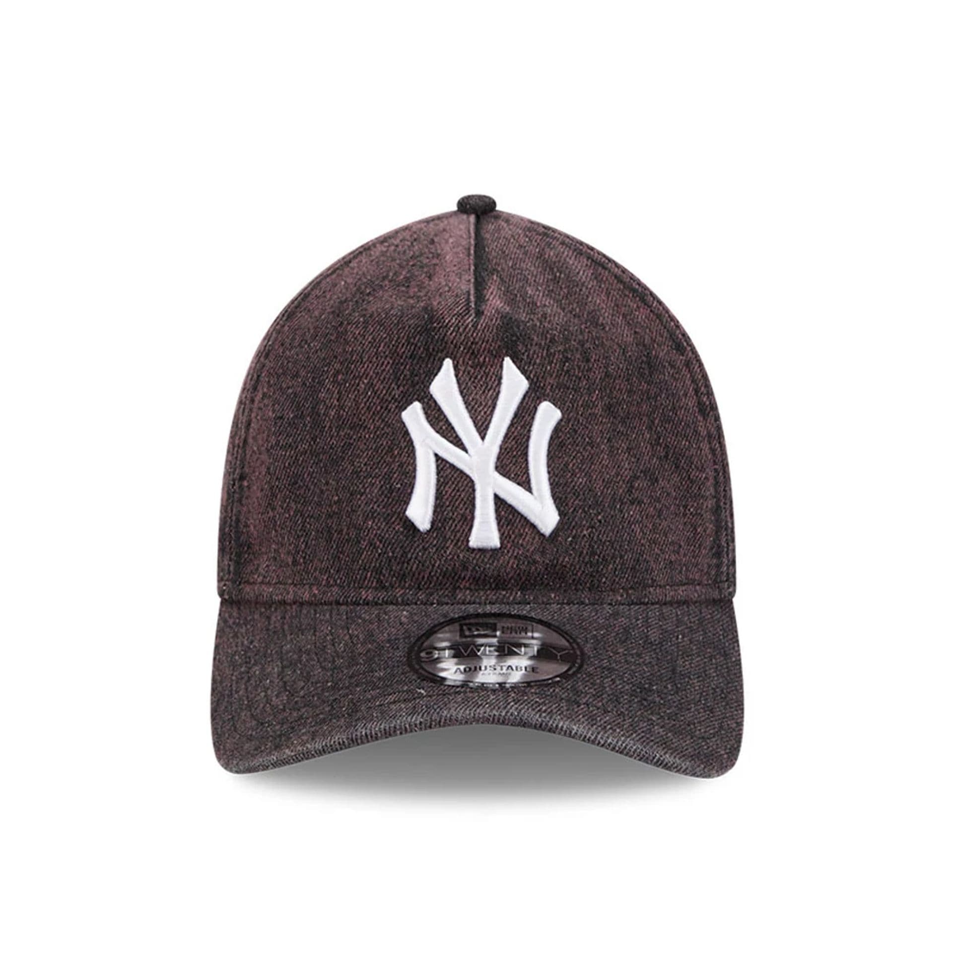 Pictured is this MLB Overwash New York Yankees 9TWENTY A-Frame cap in Charcoal. 2
