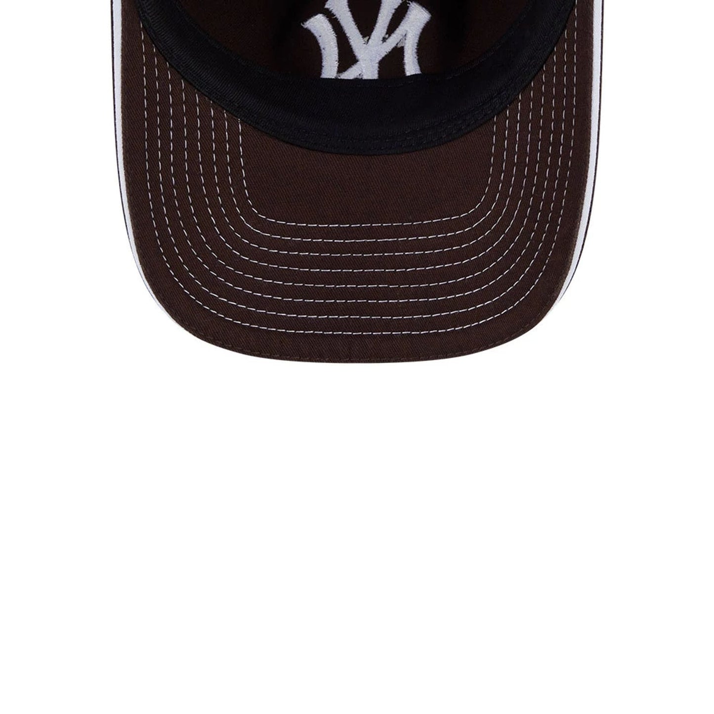 Pictured is this MLB Contrast New York Yankees 9TWENTY A-Frame cap in dark brown. 7