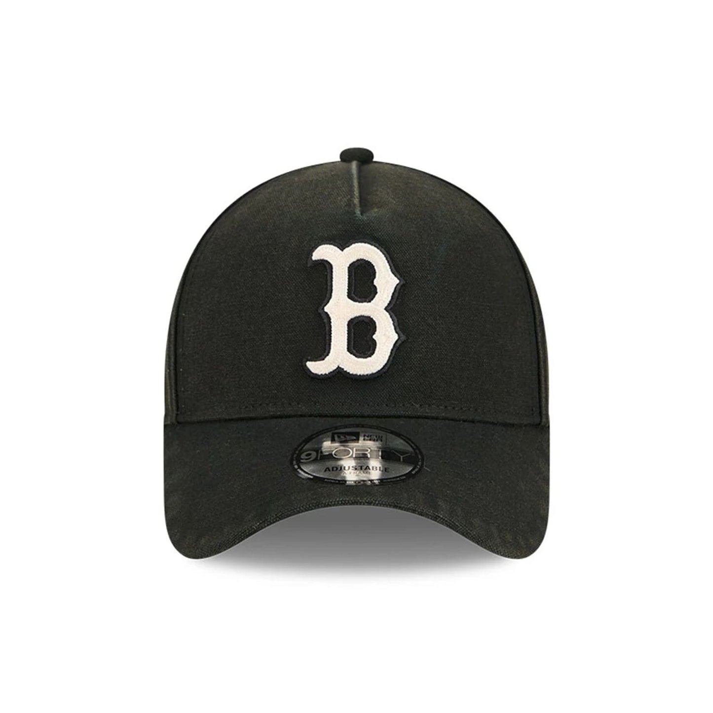 Pictured is this MLB Washed Canvas Boston Red Sox 9FORTY A-Frame cap in black. 2