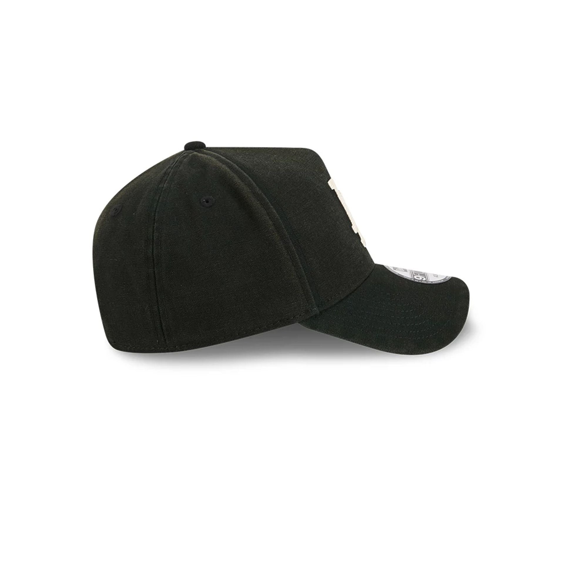 Pictured is this MLB Washed Canvas LA Dodgers 9FORTY A-Frame cap in black. 6