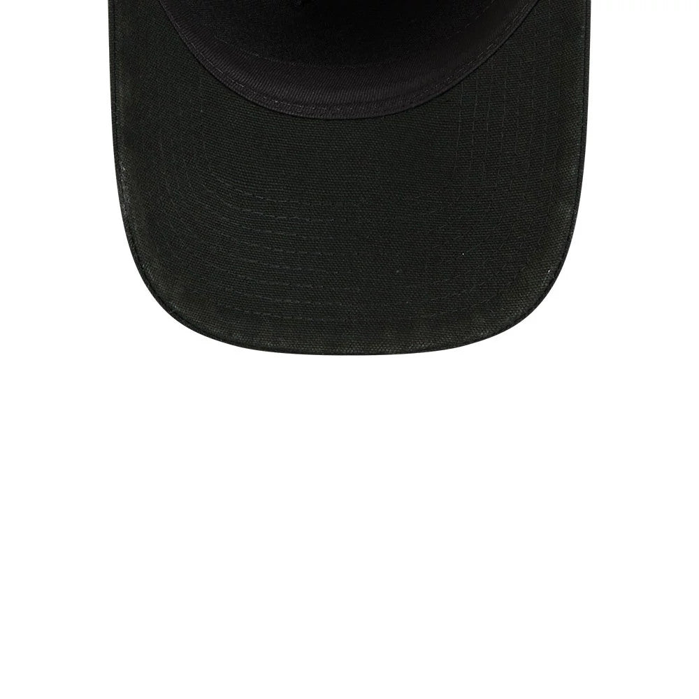 Pictured is this MLB Washed Canvas LA Dodgers 9FORTY A-Frame cap in black. 7