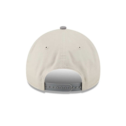 Pictured is this MLB Stone Storm New York Yankees 9FORTY A-Frame cap in light beige. 6