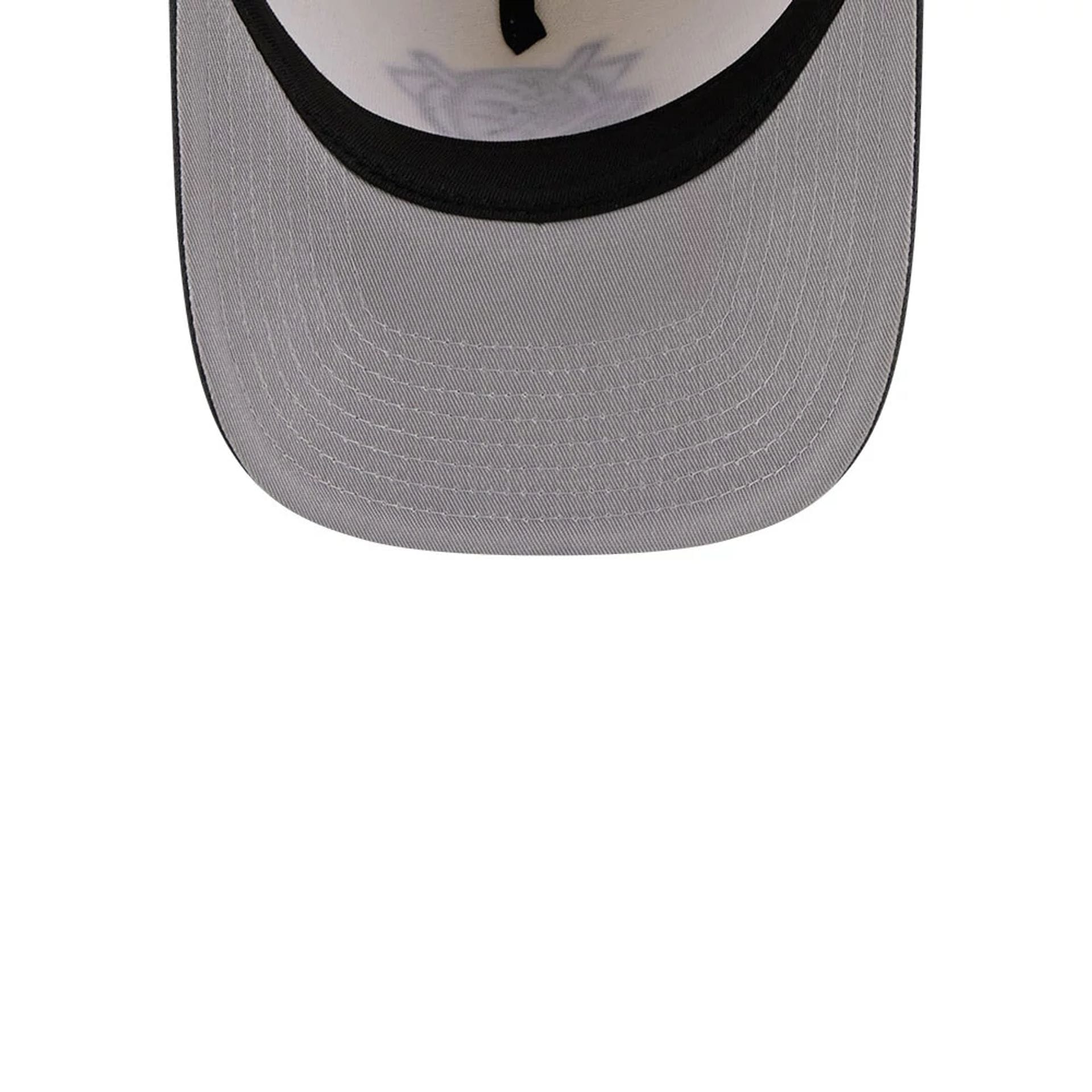 Pictured is this NHL Chrome Anaheim Ducks 9FIFTY A-Frame Snapback cap in cream. 2