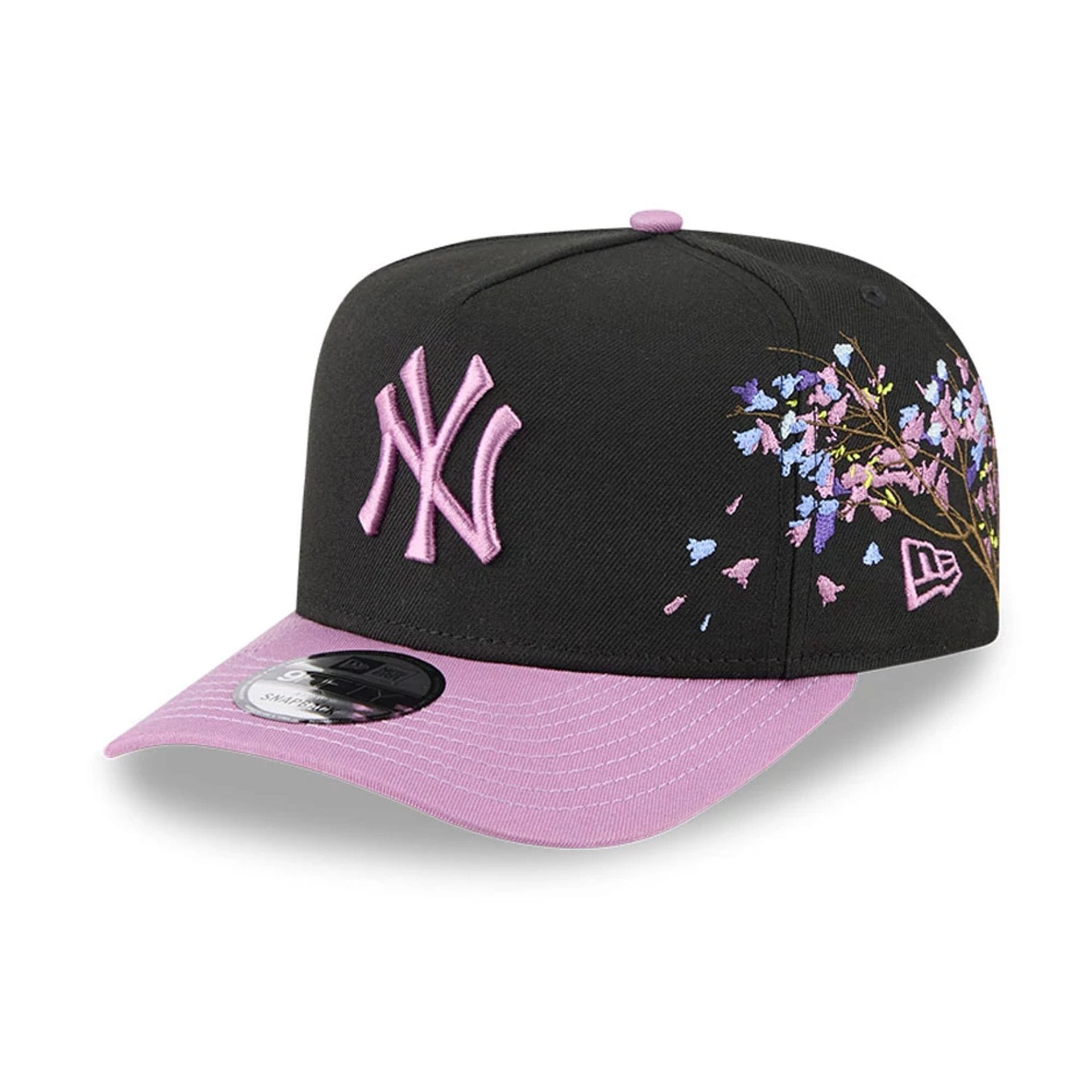Pictured is this MLB Jacaranda New York Yankees 9FORTY A-Frame cap in pastel purple. 1