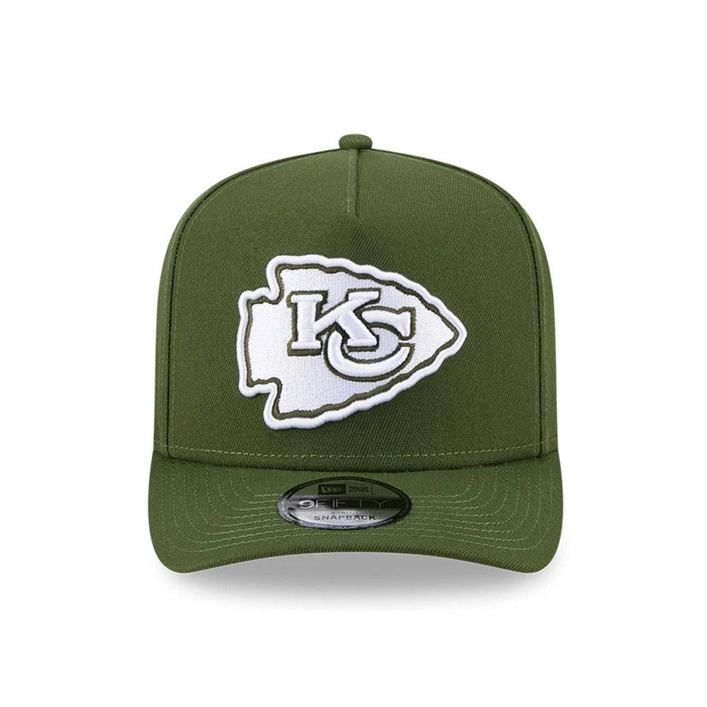 SHAREEF ロゴキャップ NFL Rifle Green Chiefs Dark Green 9FIFTY A-Frame Snapback Cap | NEC EU