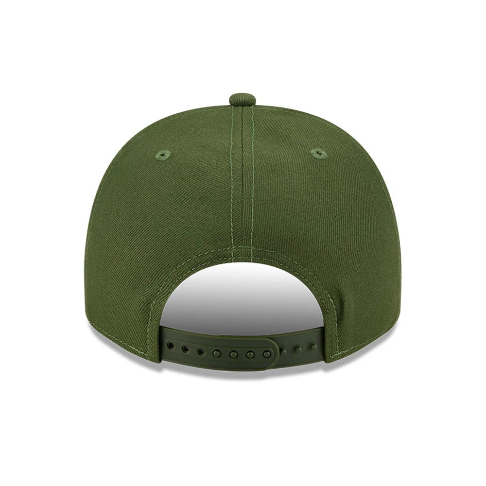 Pictured is this NFL Rifle Green Kansas City Chiefs 9FIFTY A-Frame Snapback cap in dark green. 7