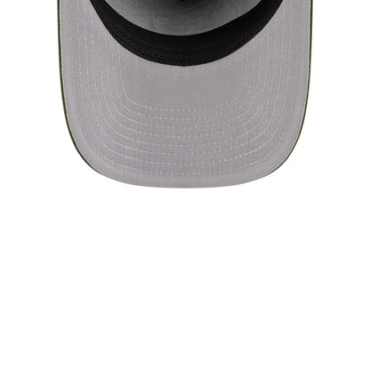 Pictured is this NFL Rifle Green Kansas City Chiefs 9FIFTY A-Frame Snapback cap in dark green. 2