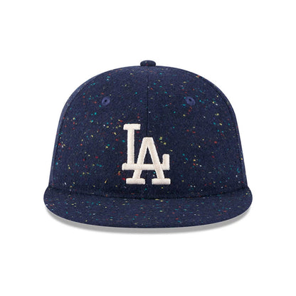 Pictured is this MLB Speckled Wool LA Dodgers Retro Crown 9FIFTY cap in open blue. 3