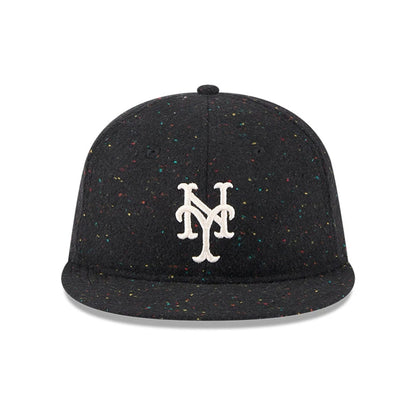 Pictured is this MLB Speckled Wool New York Mets Retro Crown 9FIFTY cap in black. 3