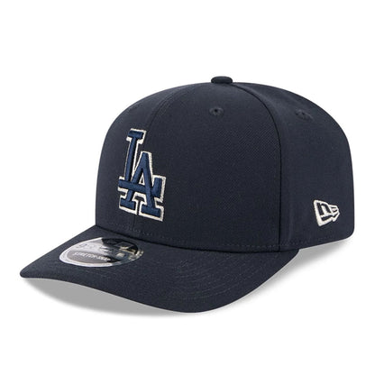 Pictured is this MLB LA Dodgers 9SEVENTY Stretch Snap cap in navy. 1