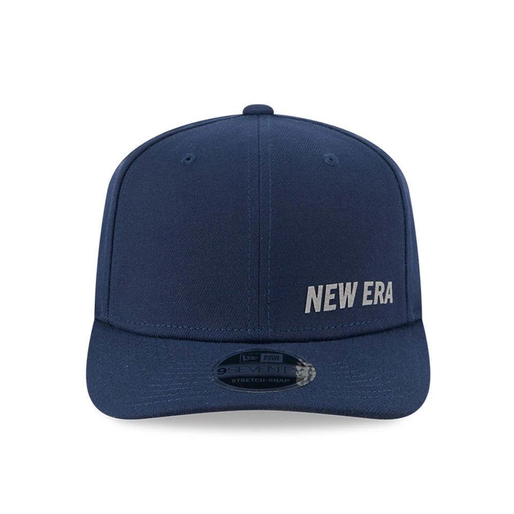 Pictured is this New Era Flawless 9SEVENTY Stretch Snap cap in dark blue. 3
