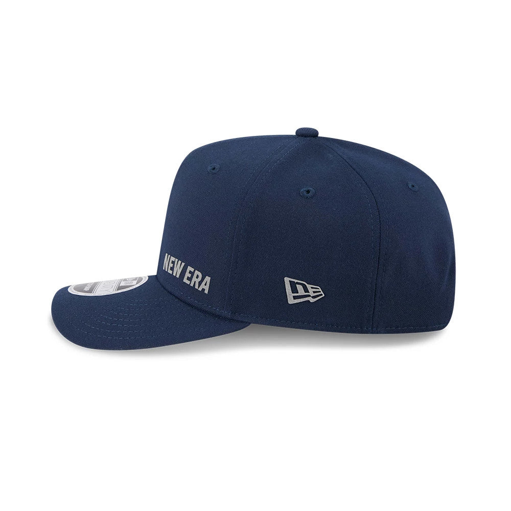 Pictured is this New Era Flawless 9SEVENTY Stretch Snap cap in dark blue. 5