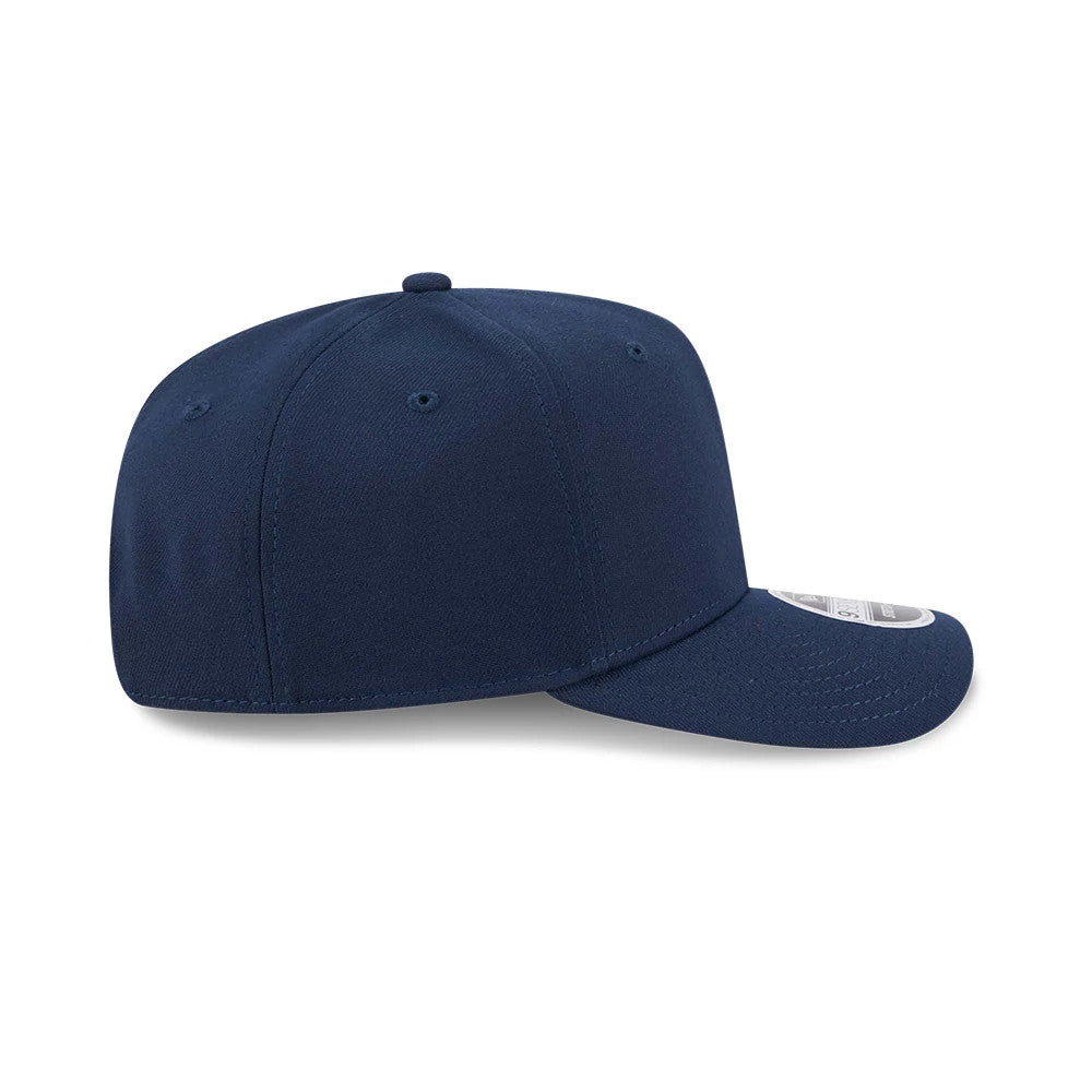 Pictured is this New Era Flawless 9SEVENTY Stretch Snap cap in dark blue. 6