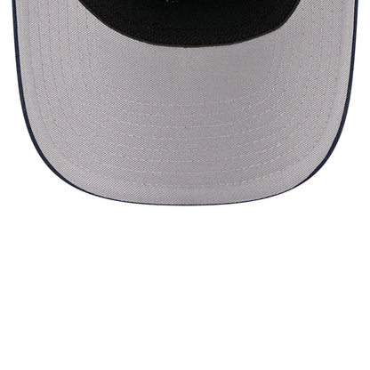 Pictured is this New Era Flawless 9SEVENTY Stretch Snap cap in dark blue. 2