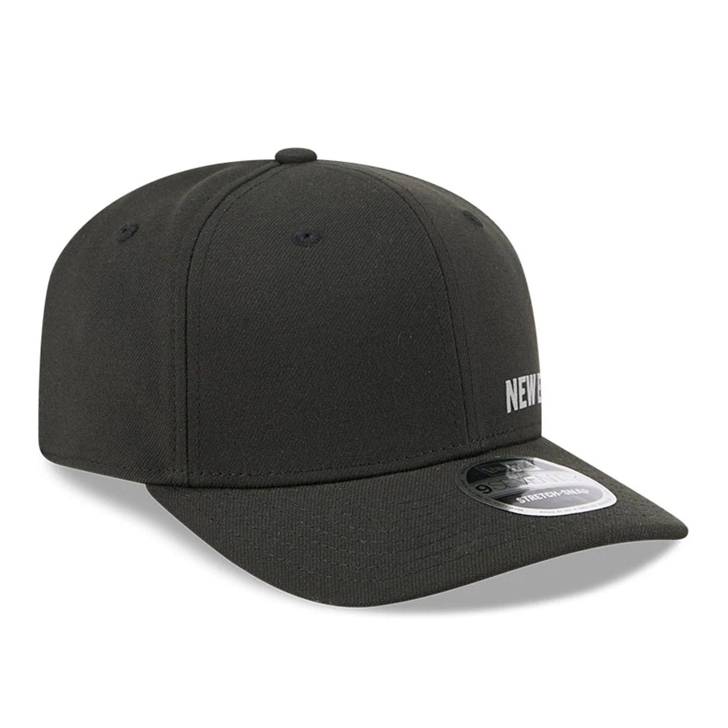 Pictured is this New Era Flawless 9SEVENTY Stretch Snap cap in black. 4