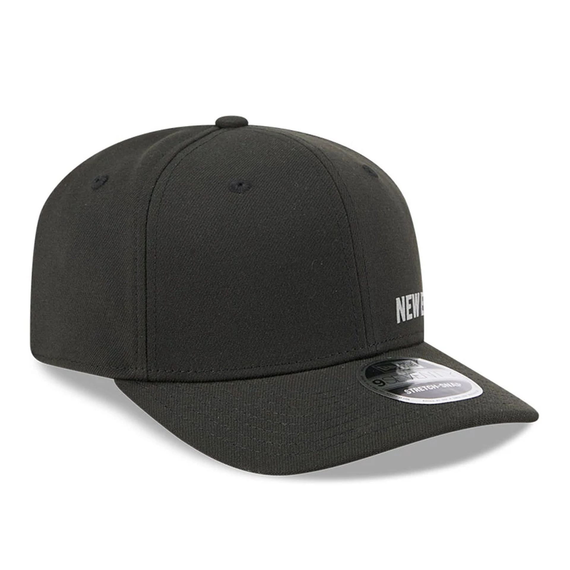 Pictured is this New Era Flawless 9SEVENTY Stretch Snap cap in black. 4