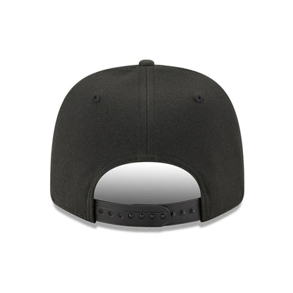 Pictured is this New Era Flawless 9SEVENTY Stretch Snap cap in black. 7