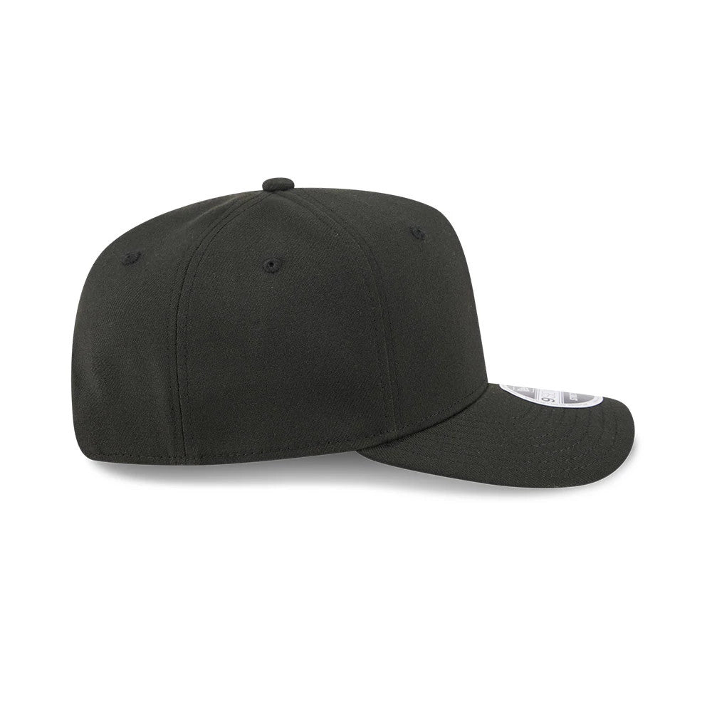 Pictured is this New Era Flawless 9SEVENTY Stretch Snap cap in black. 6