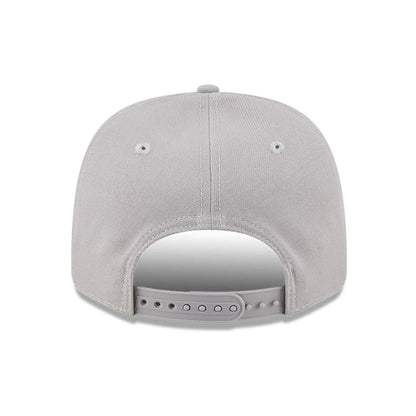 Pictured is this MLB Script LA Dodgers 9SEVENTY Stretch Snap cap in grey. 6