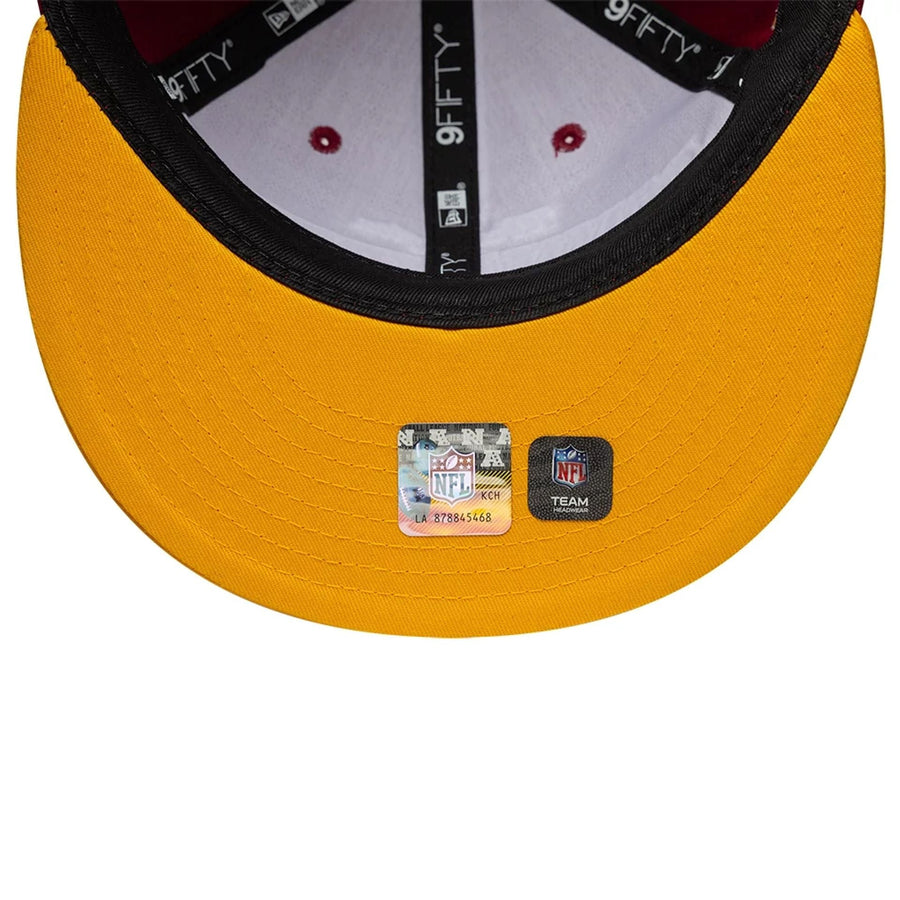 This is a Washington Commanders NFL Historic Dark Red Retro Crown 9FIFTY Adjustable Cap 6