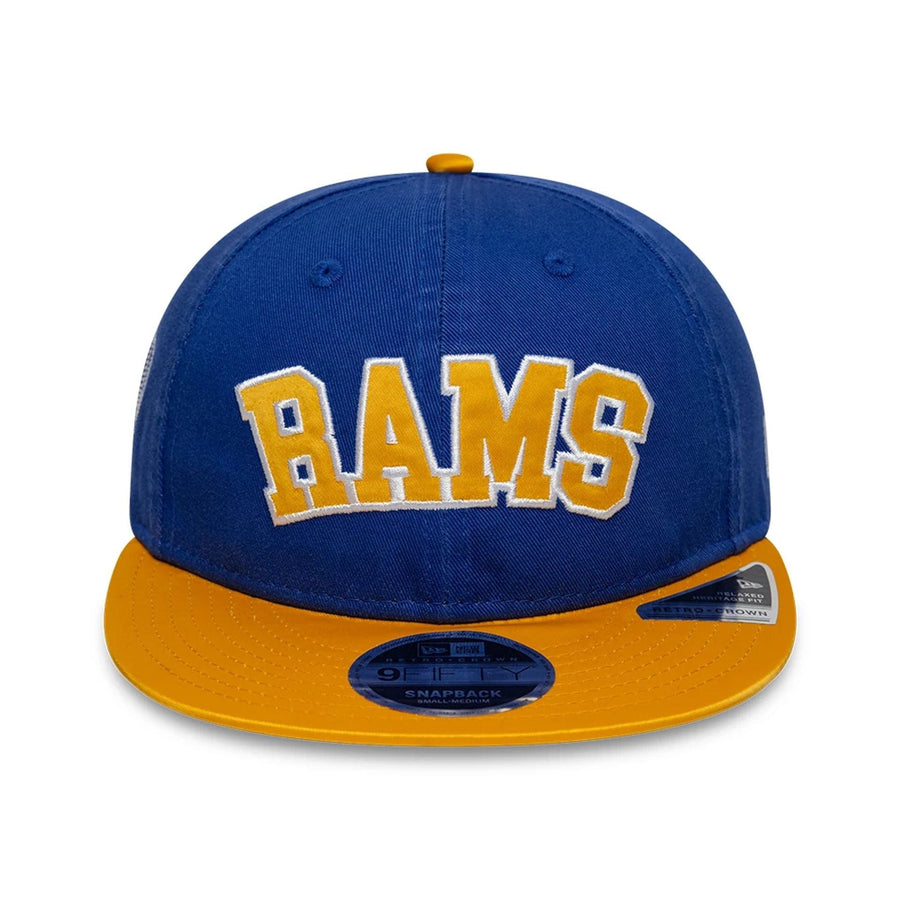 This is a LA Rams NFL Historic Blue Retro Crown 9FIFTY Adjustable Cap 2