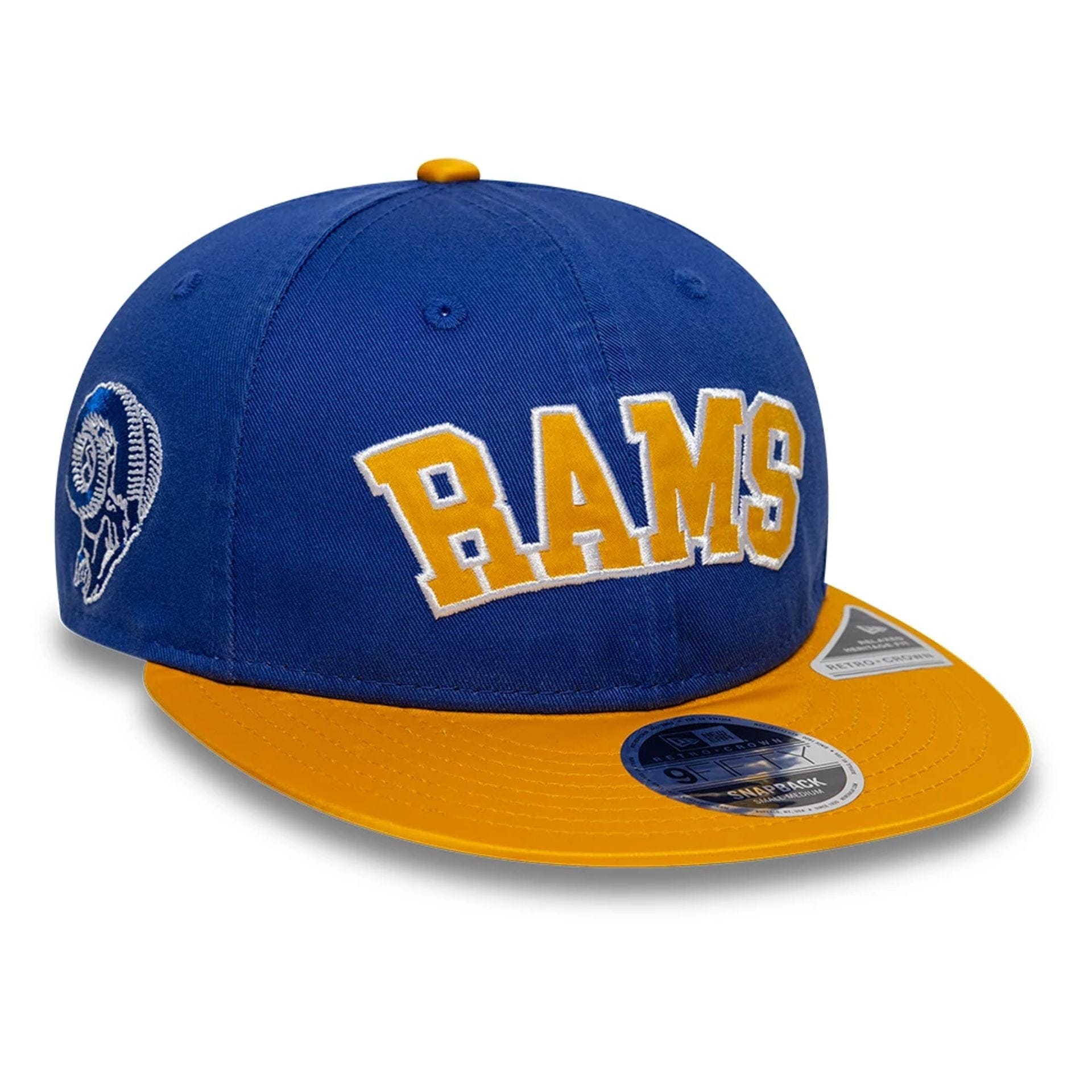 This is a LA Rams NFL Historic Blue Retro Crown 9FIFTY Adjustable Cap 1
