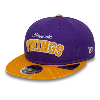 This is a Minnesota Vikings NFL Historic Purple Retro Crown 9FIFTY Adjustable Cap 3