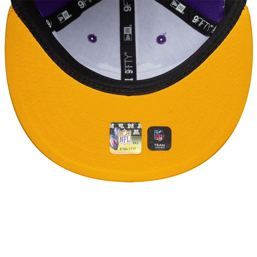 This is a Minnesota Vikings NFL Historic Purple Retro Crown 9FIFTY Adjustable Cap 6