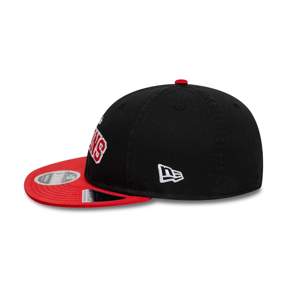 This is a Atlanta Falcons NFL Historic Black Retro Crown 9FIFTY Adjustable Cap 5