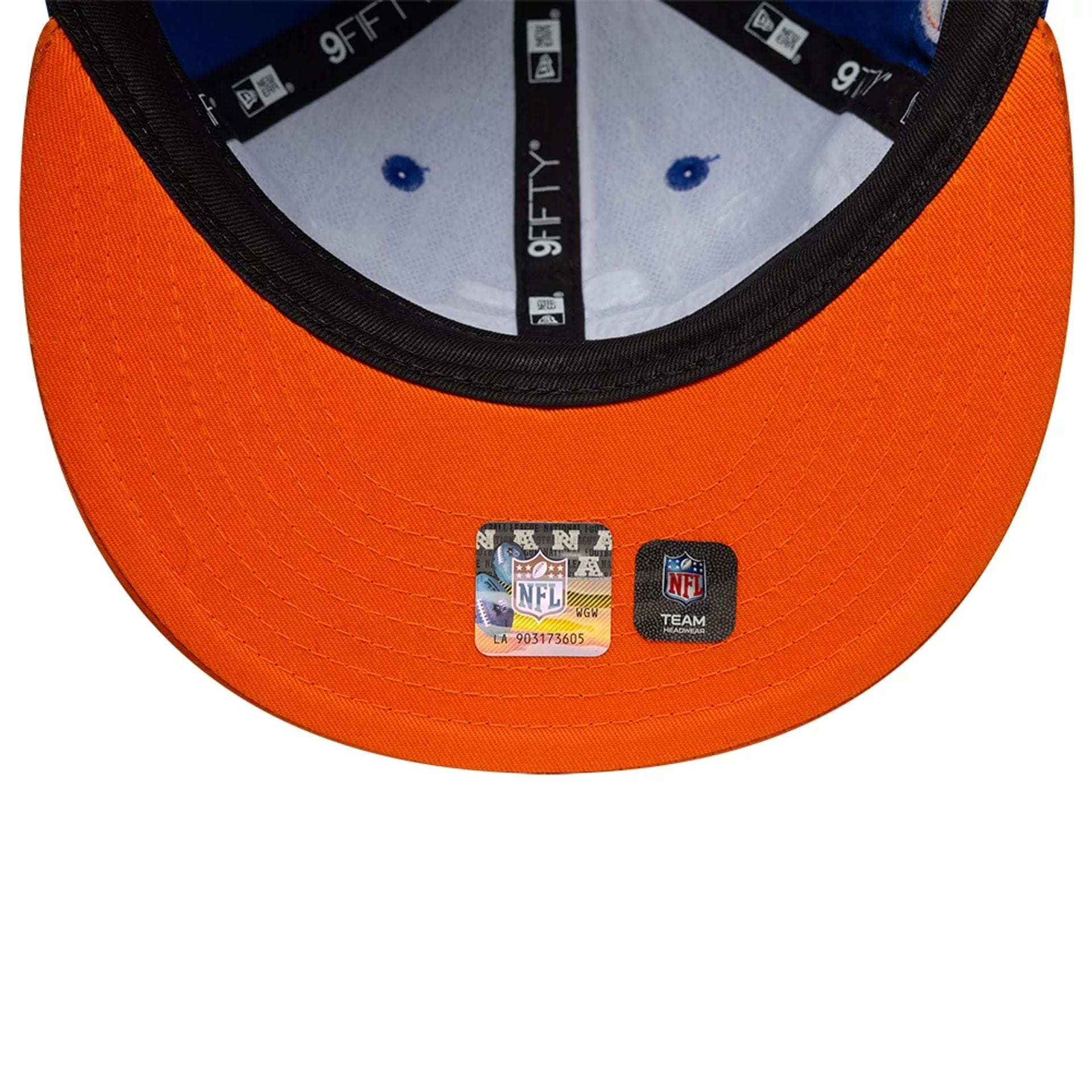 This is a Denver Broncos NFL Historic Blue Retro Crown 9FIFTY Adjustable Cap 6