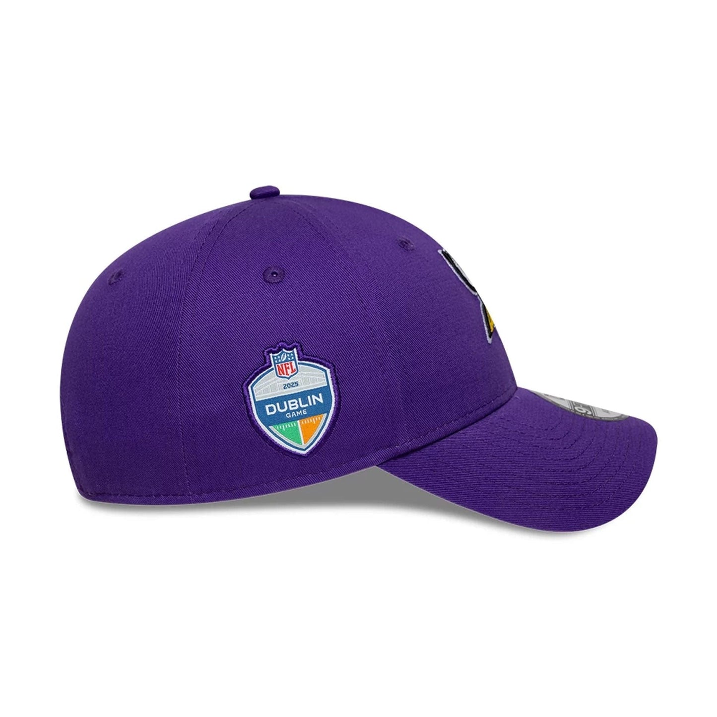 This is a Minnesota Vikings NFL International Series Games Dublin 2025 Purple 9FORTY Adjustable Cap 5