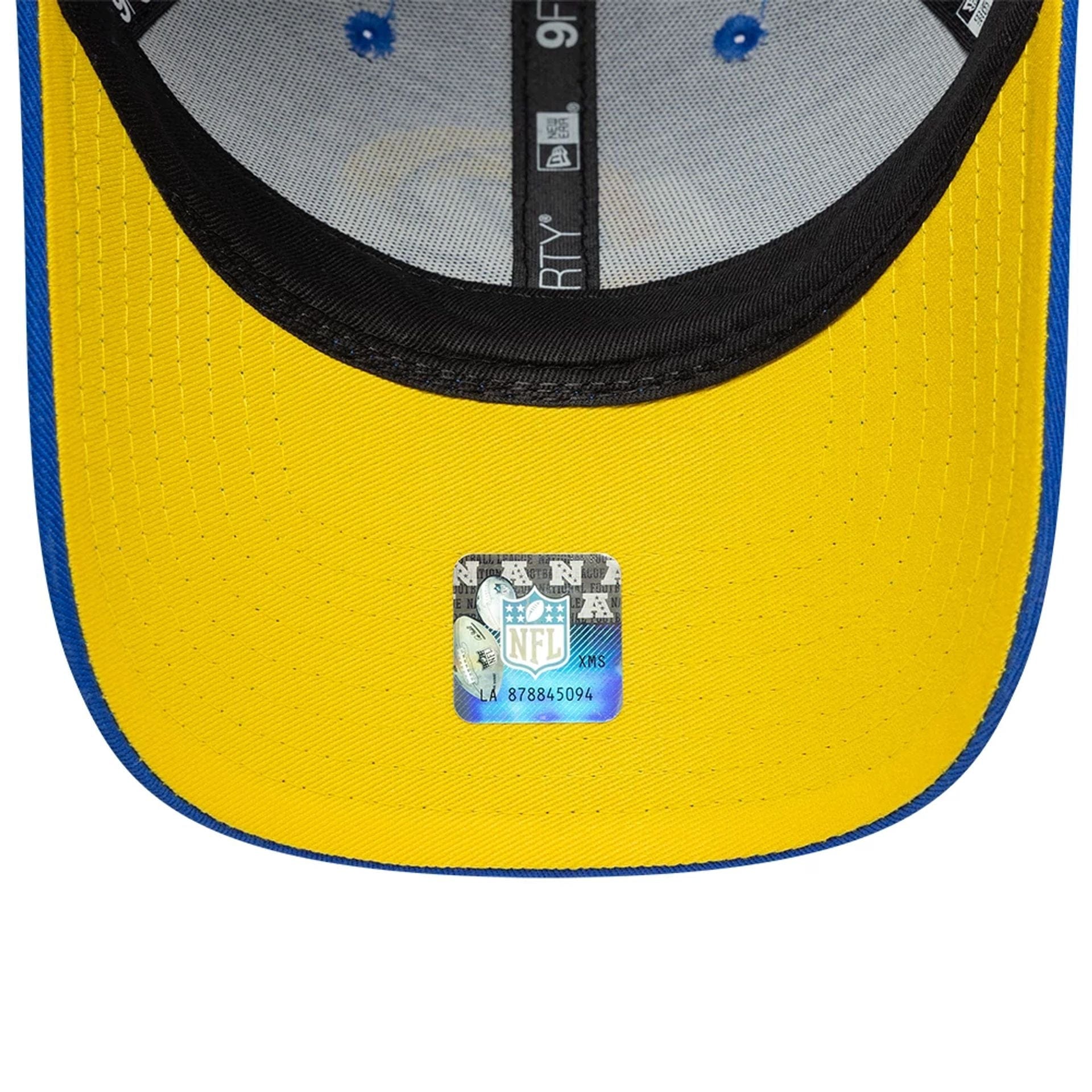 This is a LA Rams NFL International Series Games London 2025 Bright Blue 9FORTY Adjustable Cap 2