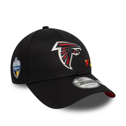 This is a Atlanta Falcons NFL International Series Games Berlin 2025 Black 9FORTY Adjustable Cap 4