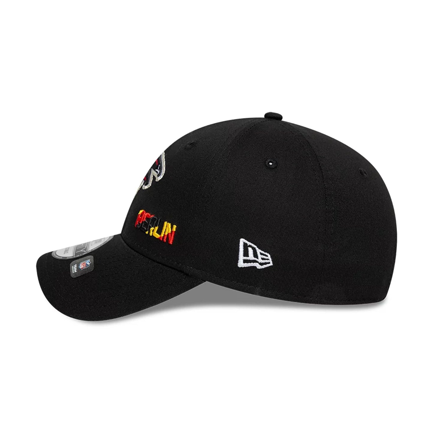 This is a Atlanta Falcons NFL International Series Games Berlin 2025 Black 9FORTY Adjustable Cap 6