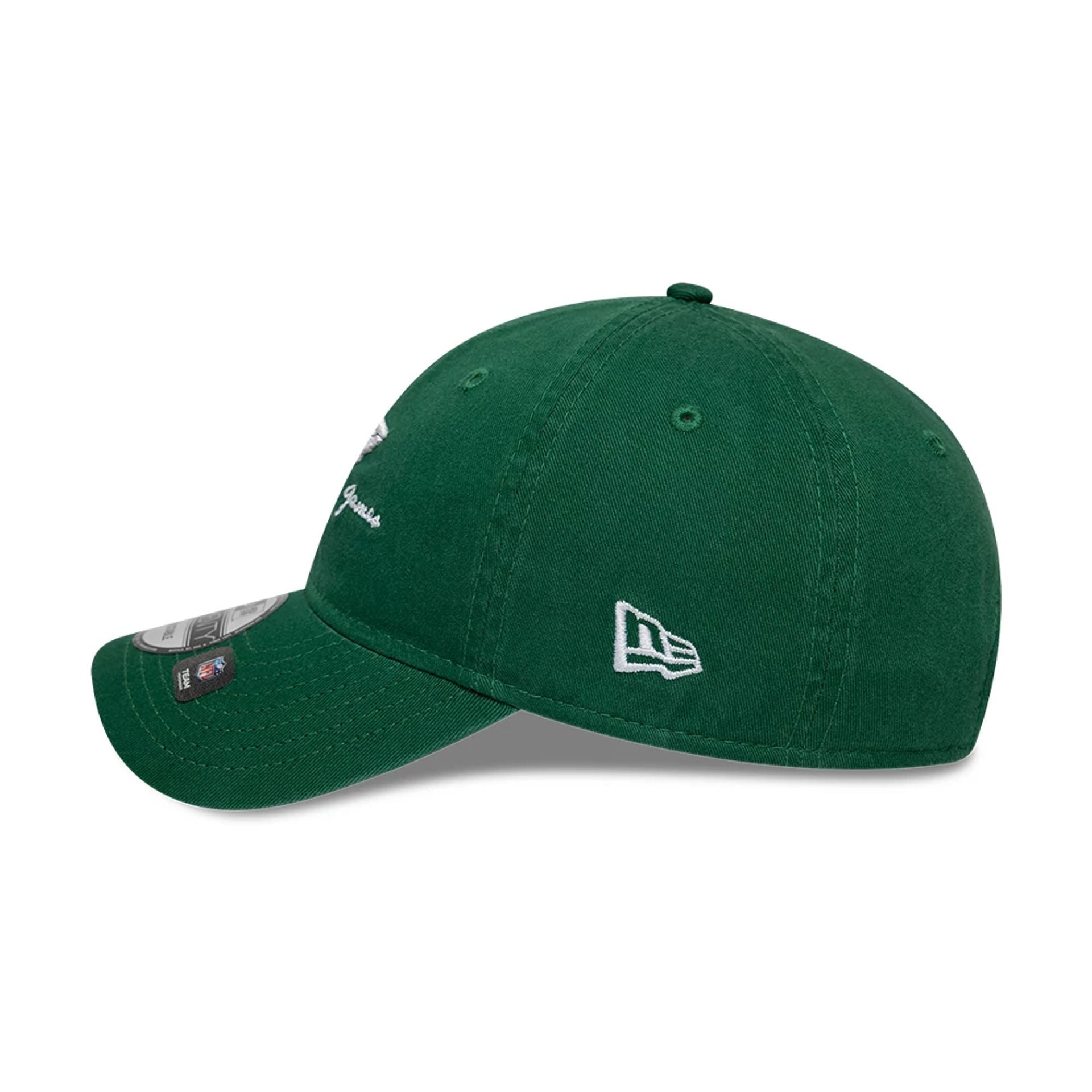 This is a New York Jets NFL International Series Games London 2025 Green 9TWENTY Adjustable Cap 6