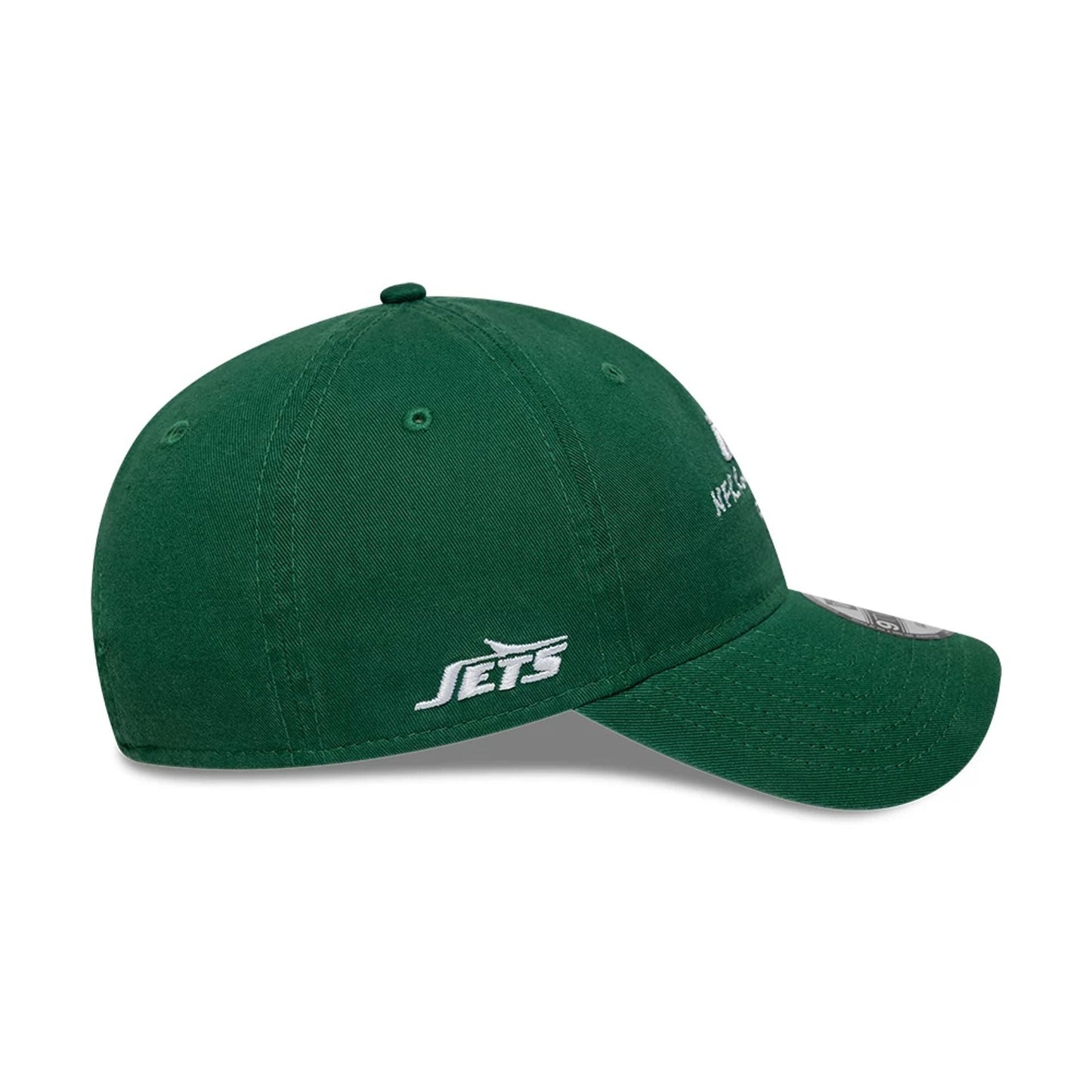 This is a New York Jets NFL International Series Games London 2025 Green 9TWENTY Adjustable Cap 5
