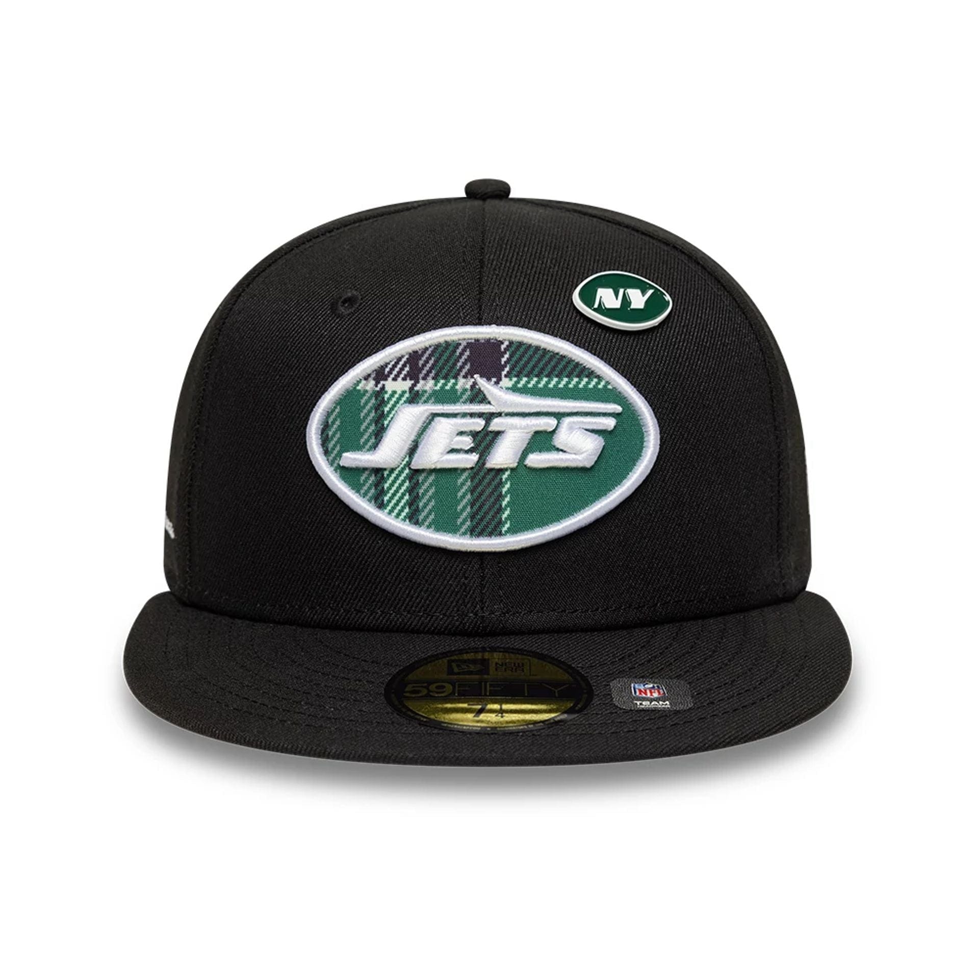 This is a New York Jets NFL International Series Games London 2025 Black 59FIFTY Fitted Cap 3