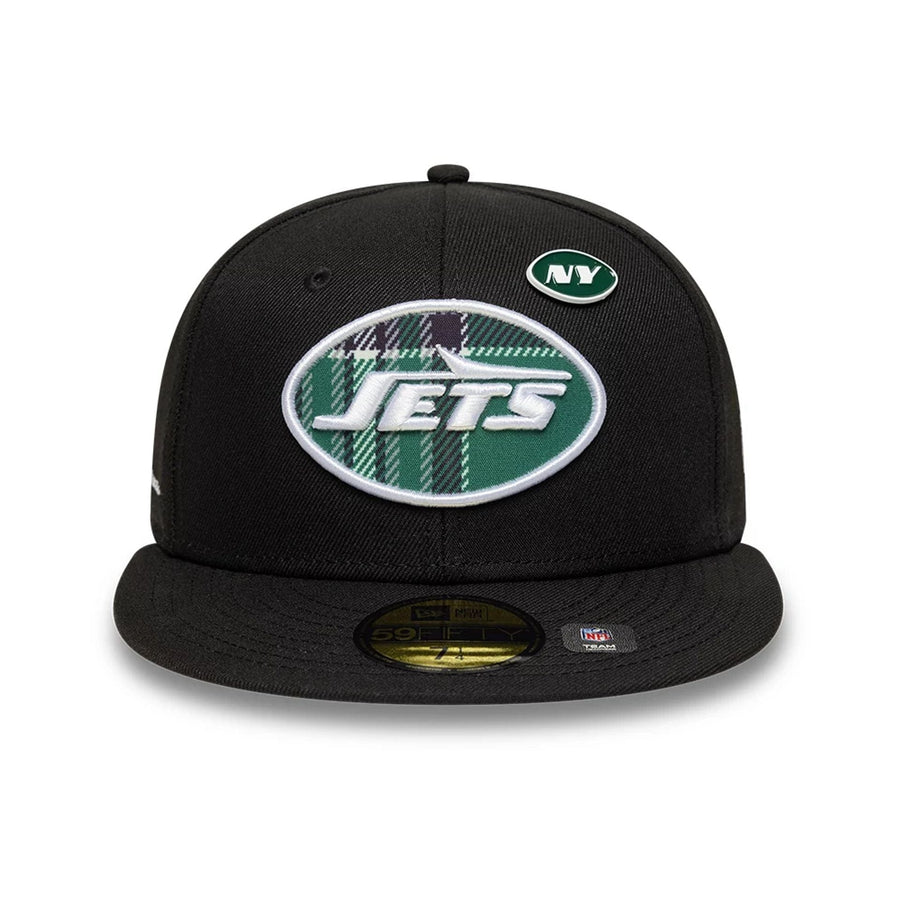 This is a New York Jets NFL International Series Games London 2025 Black 59FIFTY Fitted Cap 3