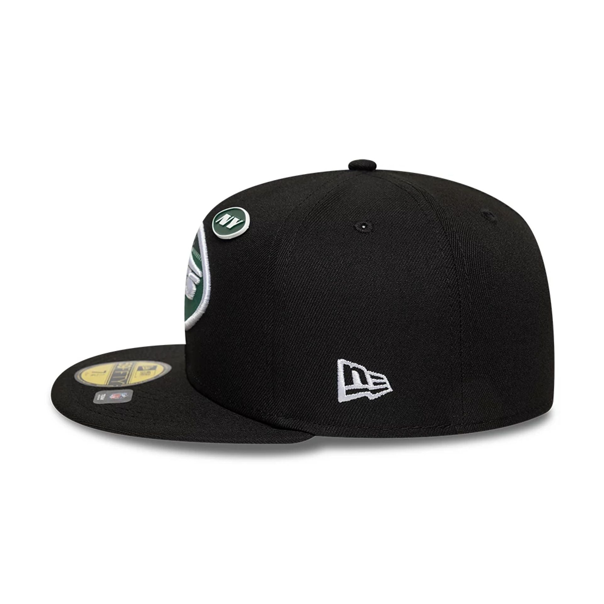 This is a New York Jets NFL International Series Games London 2025 Black 59FIFTY Fitted Cap 7