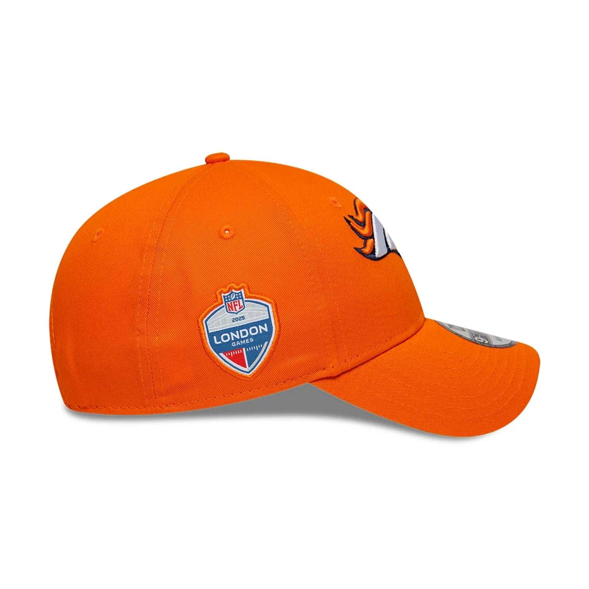 This is a Denver Broncos NFL International Series Games London 2025 Orange 9FORTY Adjustable Cap 5