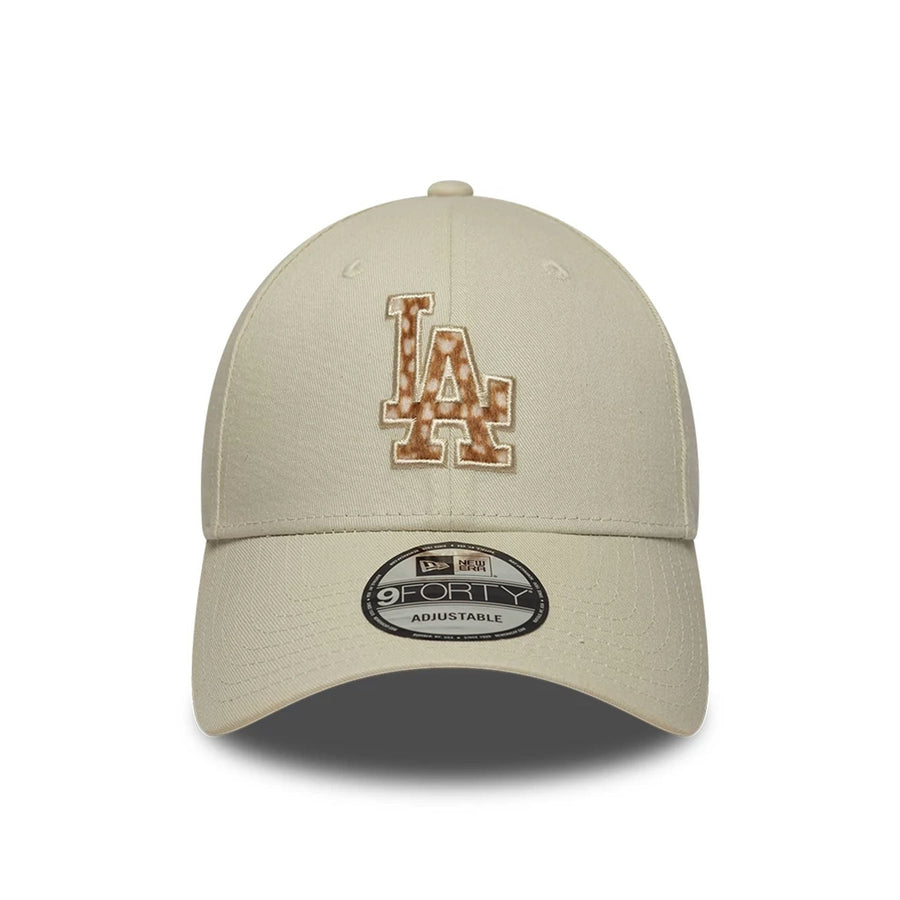 This is a LA Dodgers Animal Print Cream 9FORTY Adjustable Cap 2