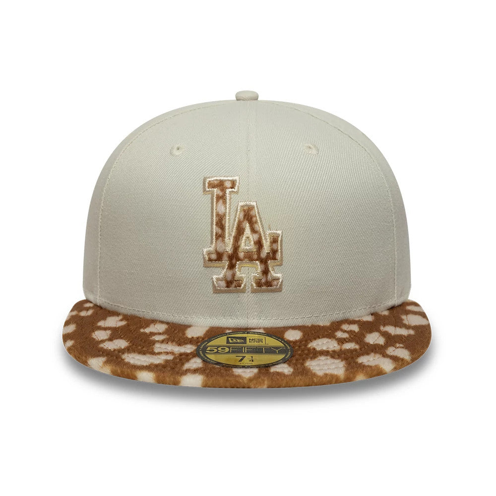 Animal Print LA Dodgers Beige 59FIFTY Fitted Cap | NEC EU