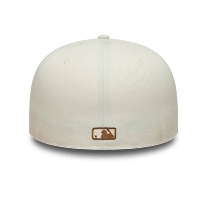 This is a New York Yankees Animal Print Leopard Beige 59FIFTY Fitted Cap 4