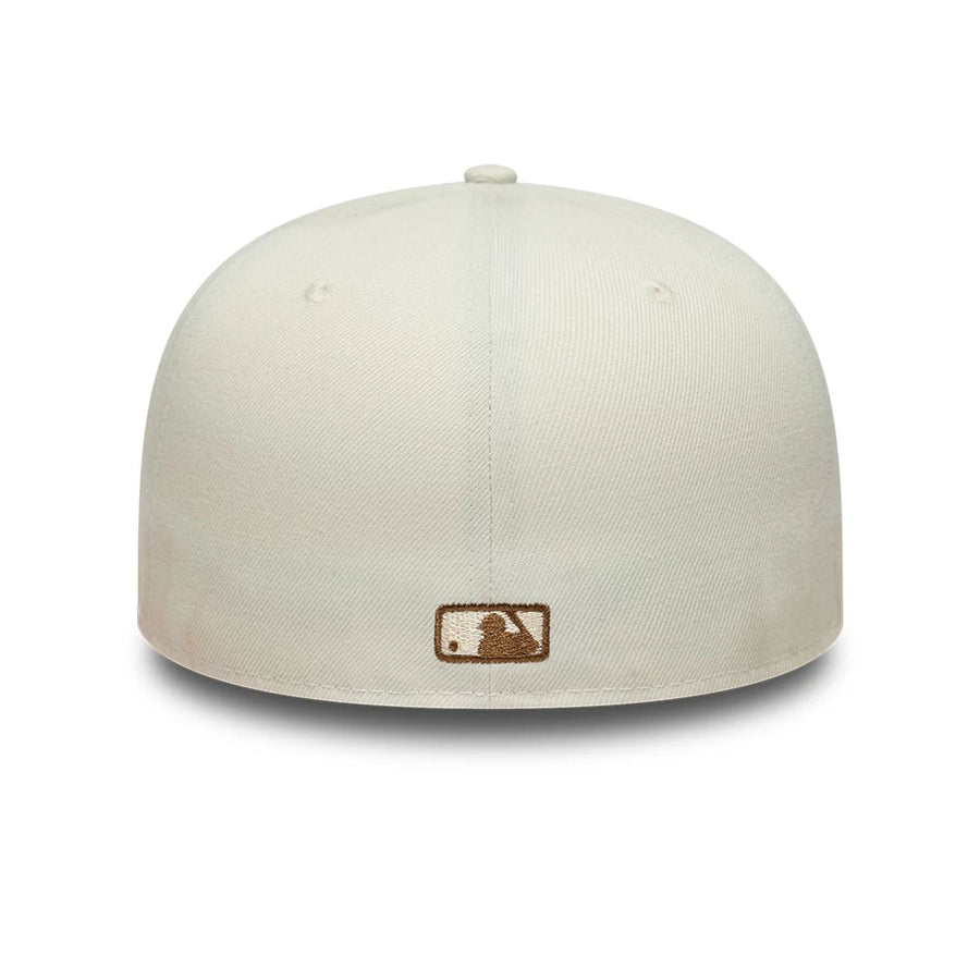 This is a New York Yankees Animal Print Leopard Beige 59FIFTY Fitted Cap 4