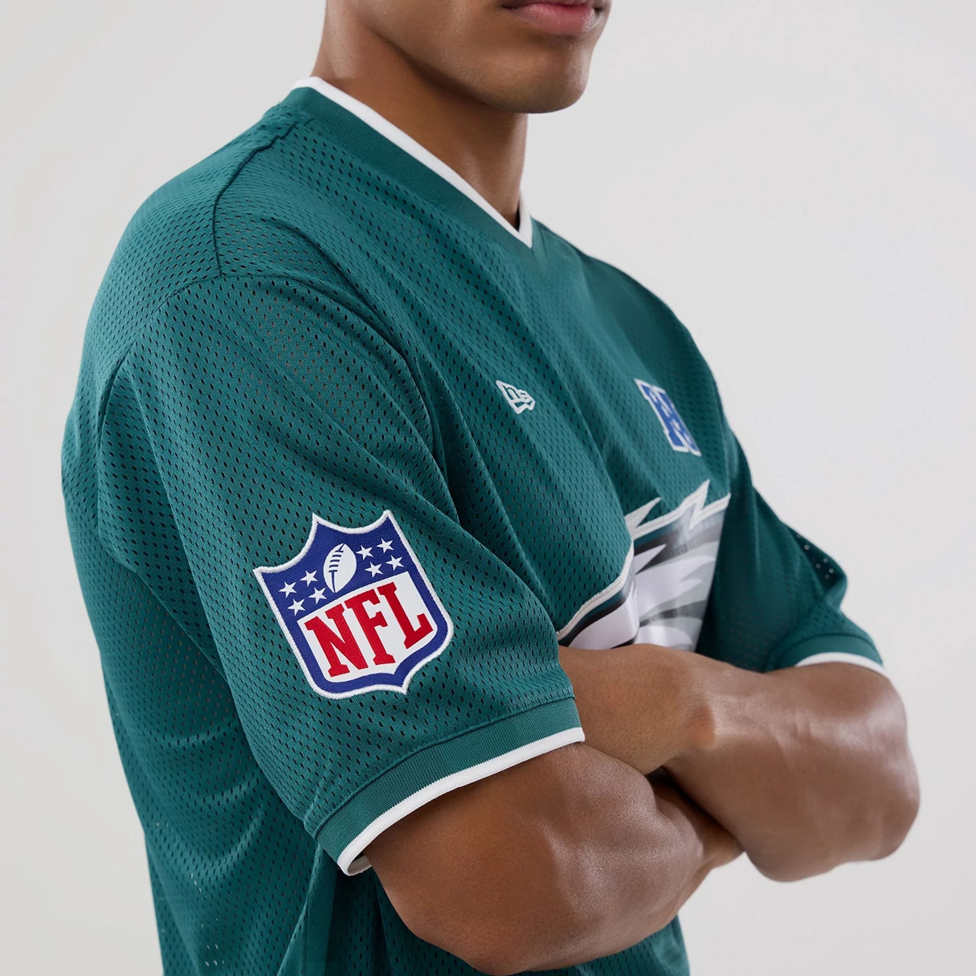 NFL Mesh Philadelphia Eagles Dark Green Oversized T-Shirt | NEC EU