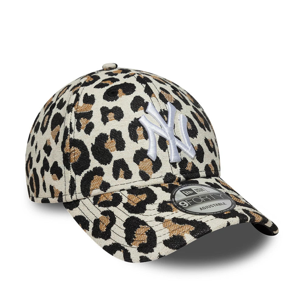 Pictured is this MLB Leopard New York Yankees 9FORTY cap in black. 3