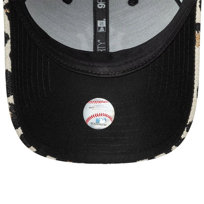 Pictured is this MLB Leopard New York Yankees 9FORTY cap in black. 7