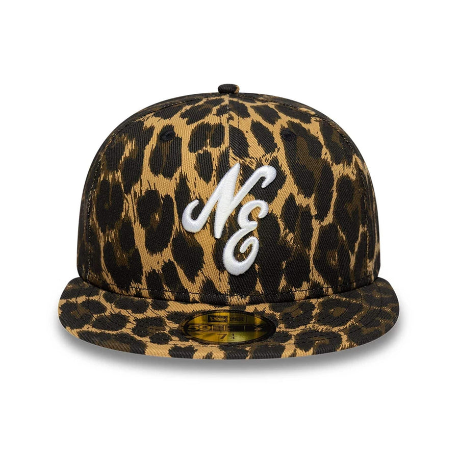 Pictured is this New Era Leopard 59FIFTY Fitted cap in black. 3